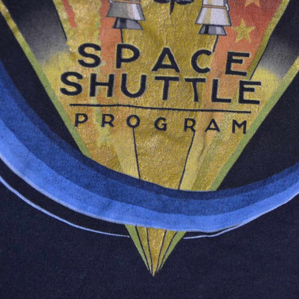Nasa Space Shuttle Program Double Graphic Tee 198… - image 4